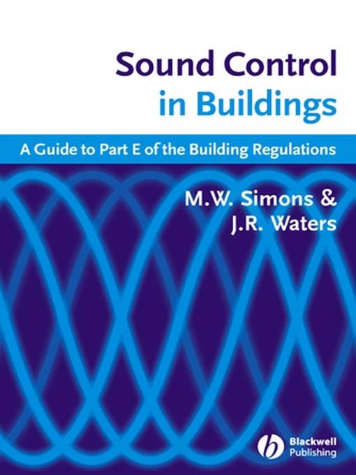 Title details for Sound Control in Buildings by M. W. Simons - Available